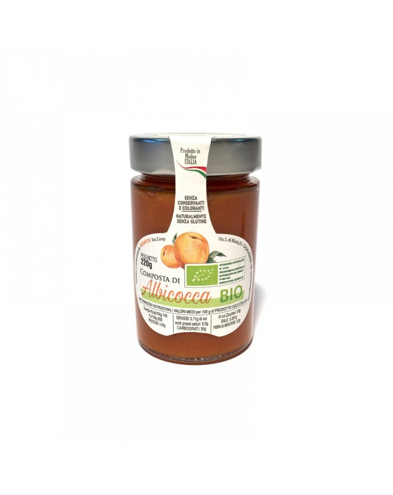 Confiture d’abricots BIO 220 ml