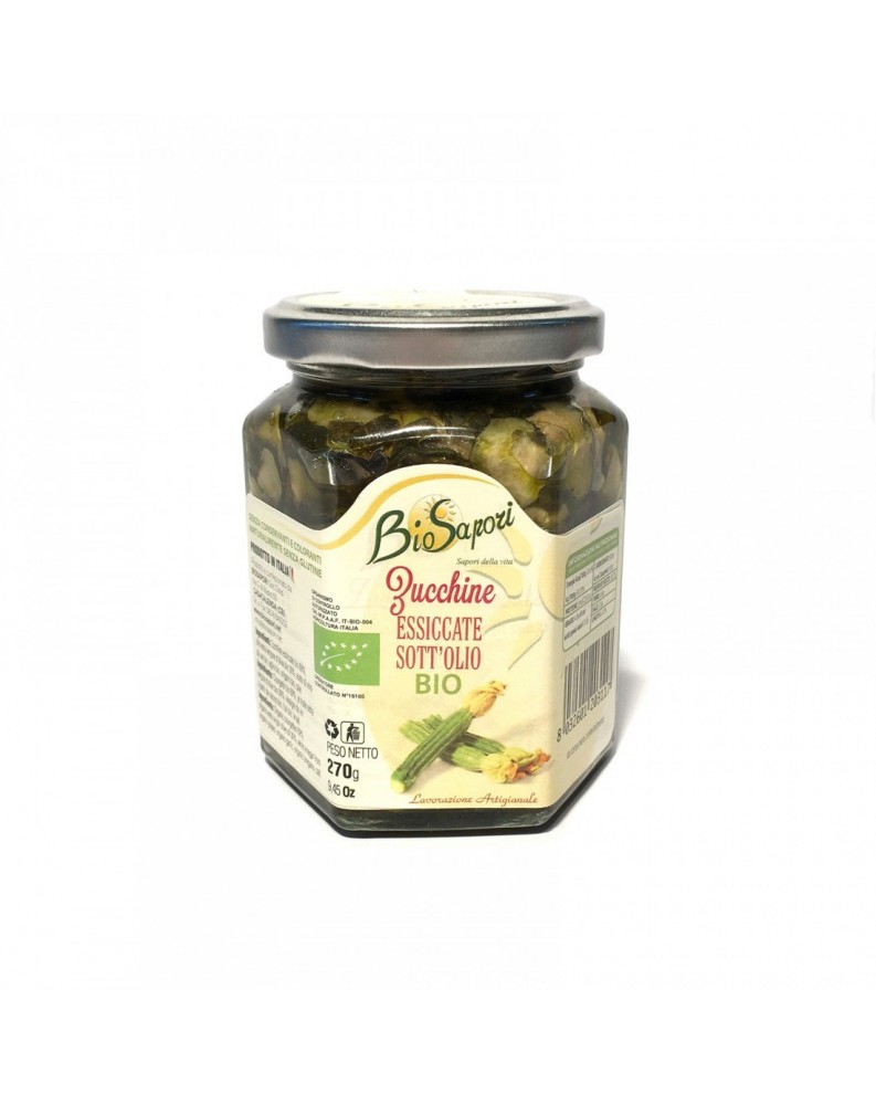 Courgettes séchées sous huile BIO - 270 gr